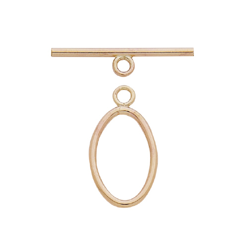 Oval Toggle - 16.2 x 10.6mm - Gold Filled