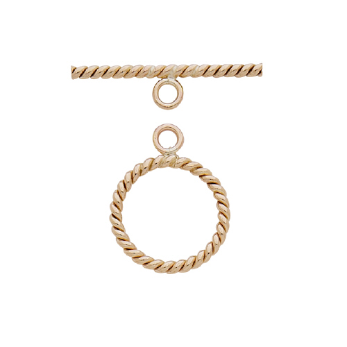Twisted Toggle Clasps -  Gold Filled