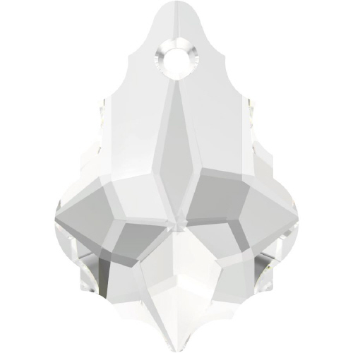 6090 Baroque Pendant - 22 x 15mm Swarovski Crystal - CRYSTAL