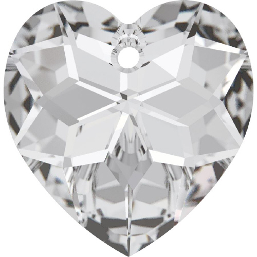 6215 Heart Pendant - 18 x 7.5mm Swarovski Crystal - CRYSTAL