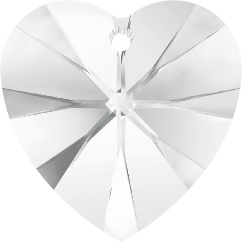 6228 Xilion Heart Pendant - 10.3 x 10mm Swarovski Crystal - CRYSTAL