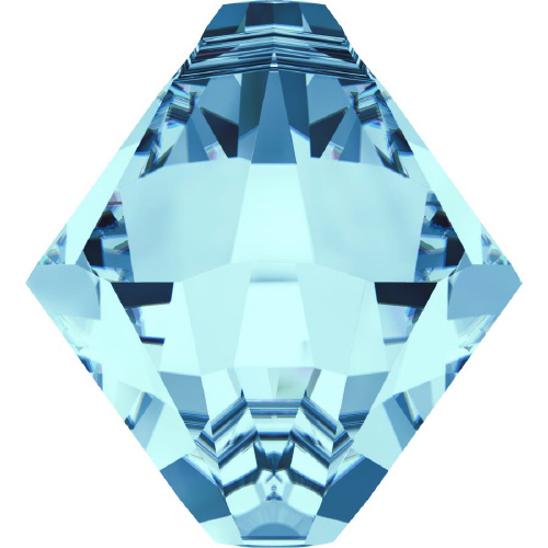 6328 Xilion Bicone Pendant - 6mm Swarovski Crystal - AQUAMARINE
