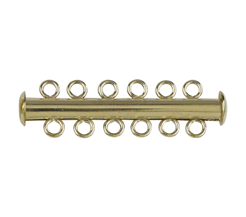 Round Bar Clasp-6 strand -  Gold Filled