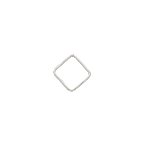 8mm Square Jump Ring - Sterling Silver