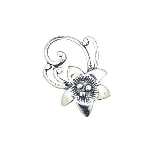 Big Flower Toggle Clasps (27.4mm)  - Sterling Silver