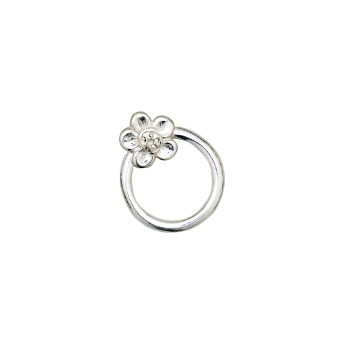 Small Flower Toggle Clasps   - Sterling Silver