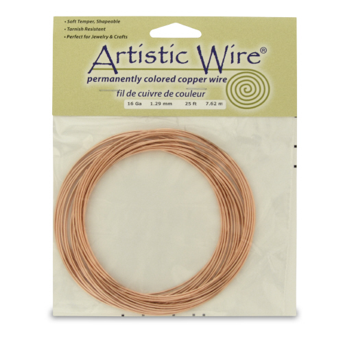 Artistic Wire 16 guage 25ft - Silver Plated, Bare Copper