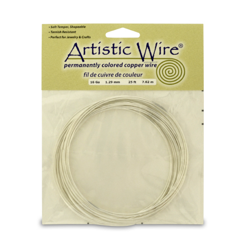 Artistic Wire 16 guage 25ft - Silver Plated, Tarnish Resistant