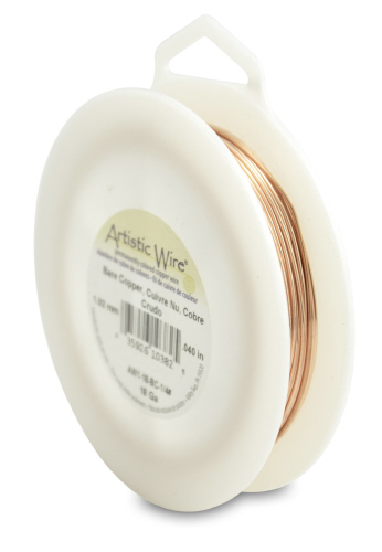 Artisitic Wire 18 guage 1/4 lb 49.8ft - Bare Copper