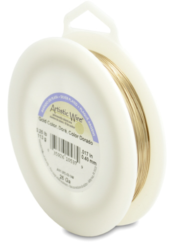 Artisitic Wire 18 guage 1/4 lb - Silver Plated, Gold Color