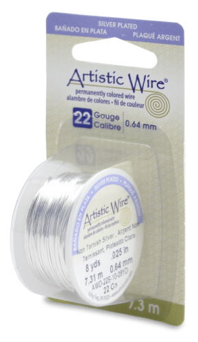 Artisitic Wire 22 guage 10 yd - Silver Plated, Tarnish Resistant