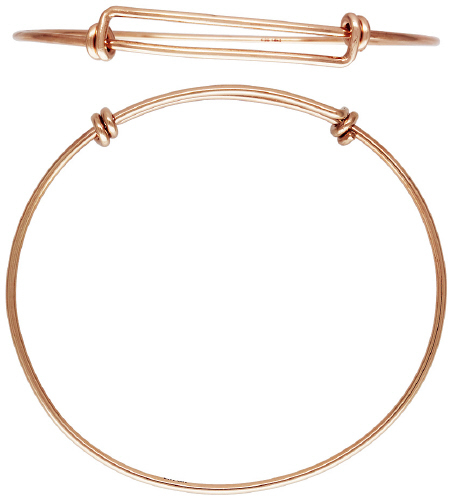 Adjustable Bracelet 8 - 9.5 inches 1.6mm thickness - Rose Gold Filled