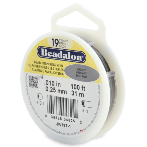 Beadalon 19 strand 0.010 Dia 100 ft