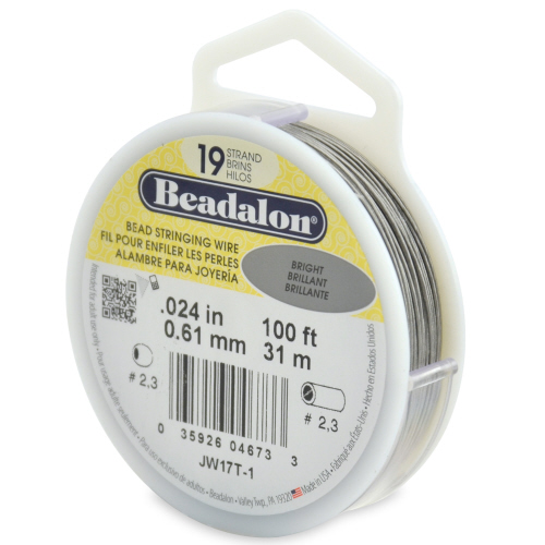 Beadalon 19 strand 0.024 Dia 100 ft