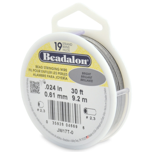 Beadalon 19 strand 0.024 Dia 30 ft