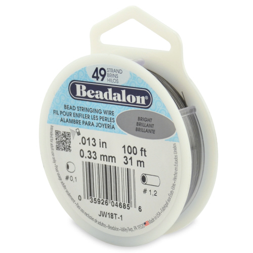 Beadalon 49 strand 0.013 Dia 100 ft