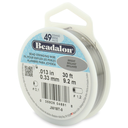 Beadalon 49 strand 0.013 Dia 30 ft