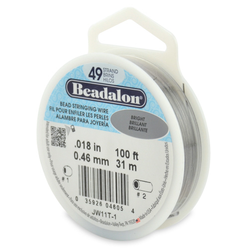 Beadalon 49 strand 0.018 Dia 100 ft