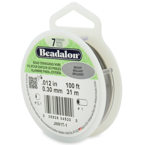 Beadalon 7 strand 0.012 Dia 100 ft