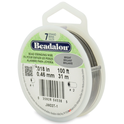 Beadalon 7 strand 0.018 Dia 100 ft