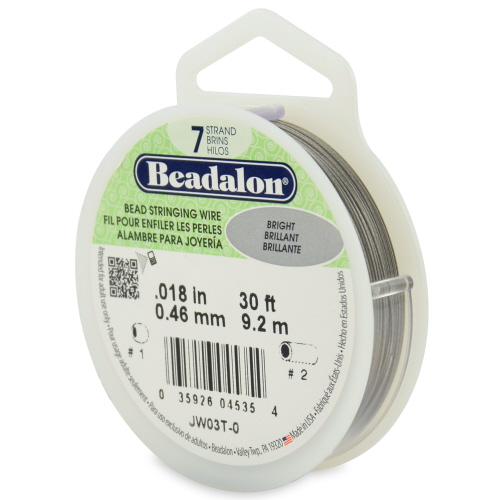 Beadalon 7 strand 0.018 Dia 30 ft