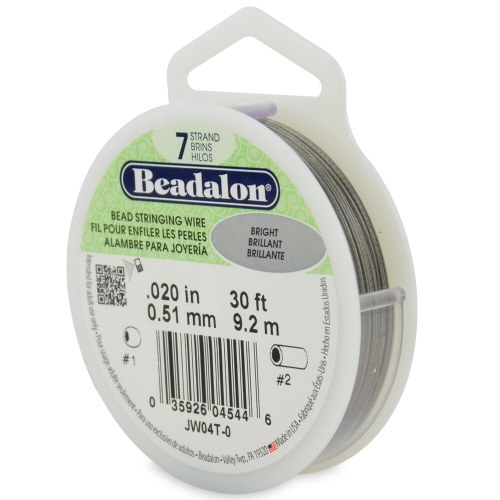 Beadalon 7 strand 0.020 Dia 30 ft