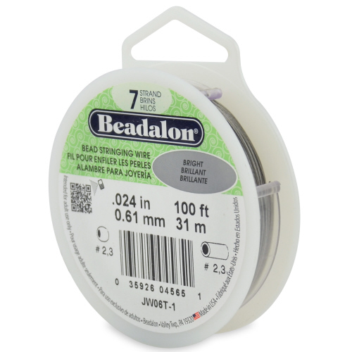 Beadalon 7 strand 0.024 Dia 100 ft