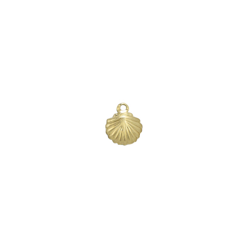 Charm Shell Gold Filled 8.5 x 7mm