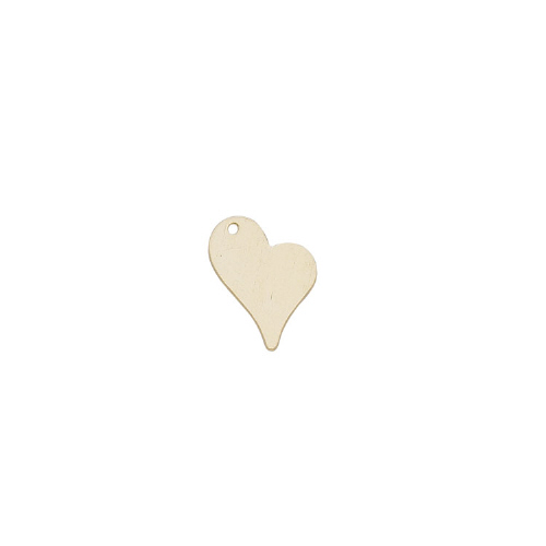 Charm Side Heart Gold Filled 15 x 13mm