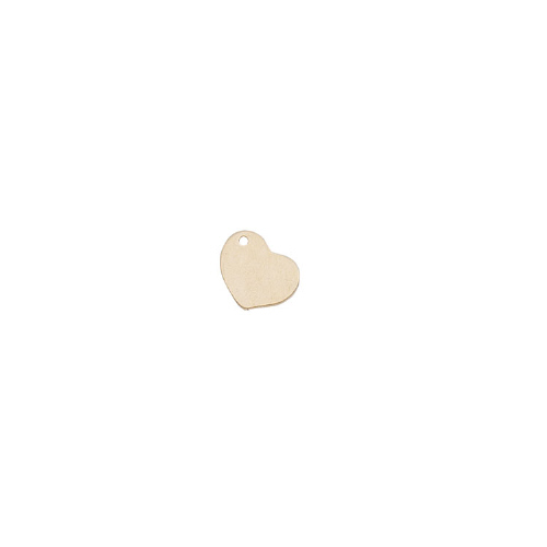 Charm Side Heart Medium Gold Filled 8 x 10mm