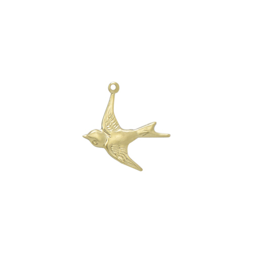 Charm Dove Gold Filled 19 x 18mm