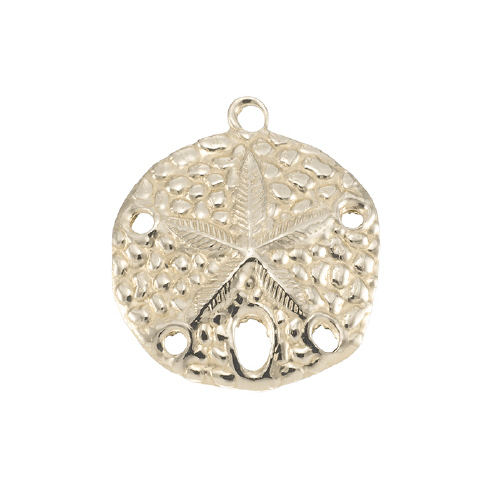 Charm - Sand Dollar Large - Gold Filled - 18.4 x 20.7mm