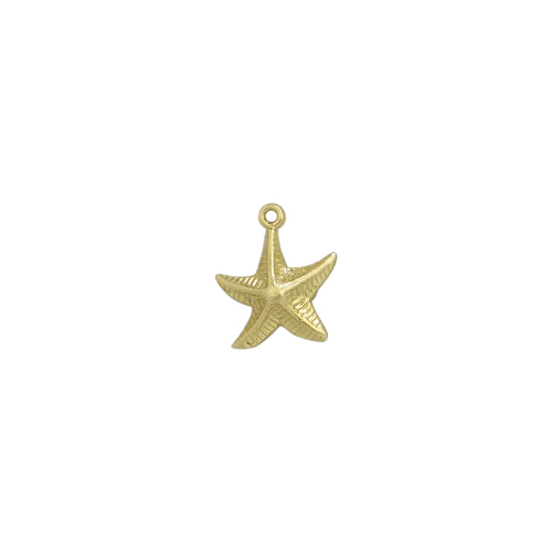 Charm Star Fish Medium Gold Filled 13 x 11mm