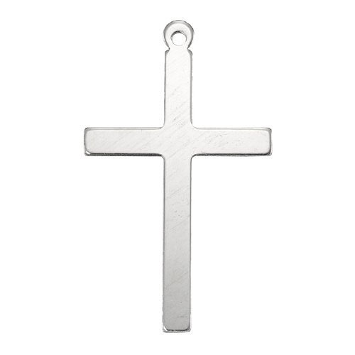 Cross Charm 36 x 21.3mm - Sterling Silver