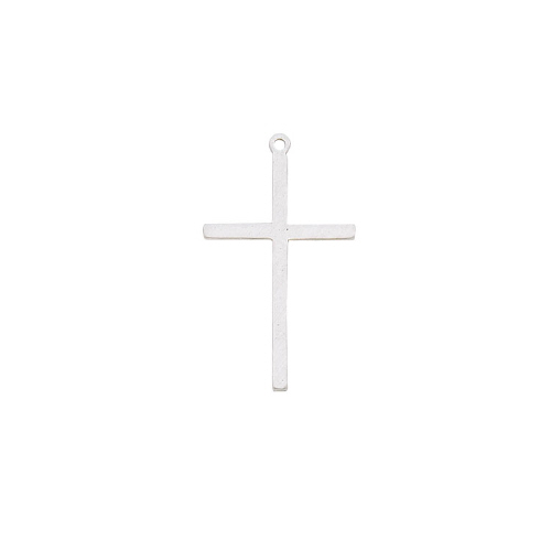 Charm Cross Sterling Silver 30 x 17.5mm