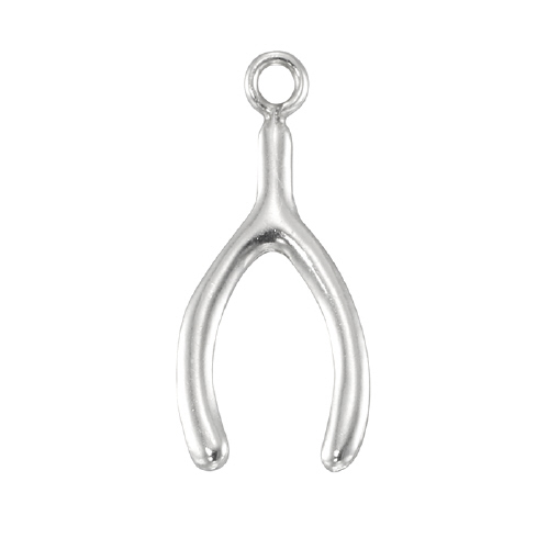 Wish Charm 14.4 x 9.3mm - Sterling Silver