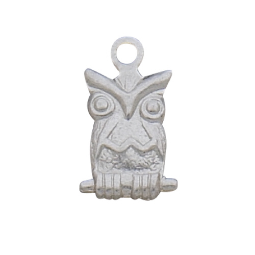 Charm - Large Owl - Sterling Silver