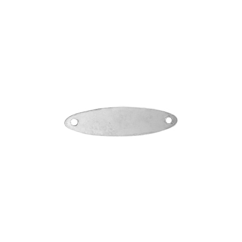 Charm Oval Sterling Silver 24 x 6mm
