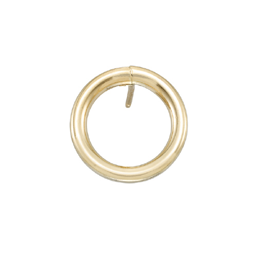 2 x 12mm Circle with Post - Gold Filled