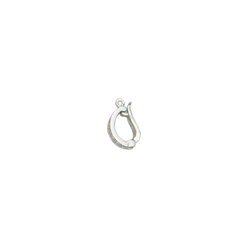 Pendant Hanger - Small w/Cubic Zirconia (CZ) - Sterling Silver Rhodium Plated