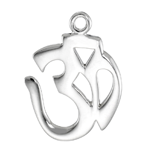 Om 18.9x13.5mm Charms - Sterling Silver