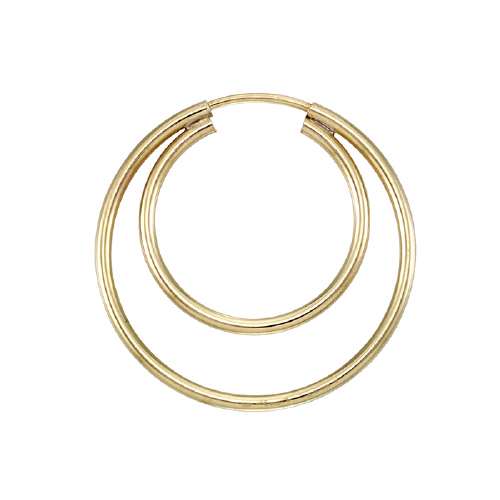 Cocentric Endless Hoop 16mm & 24mm - Gold Filled