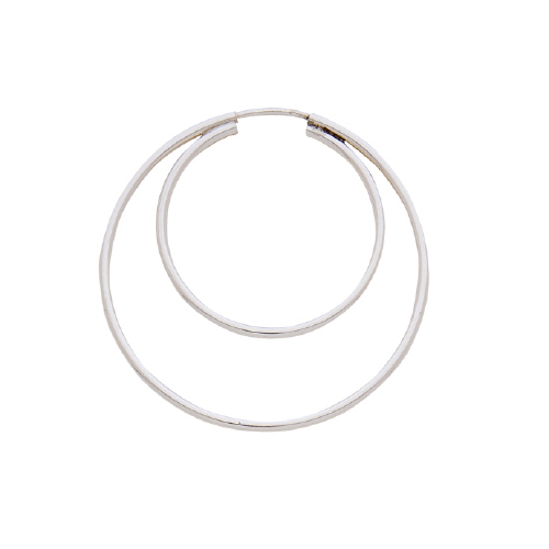 Cocentric Endless Hoop 16mm & 24mm - Sterling Silver