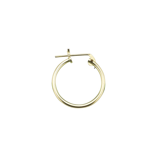 1 x 17mm Hoop Earrings -  Gold Filled