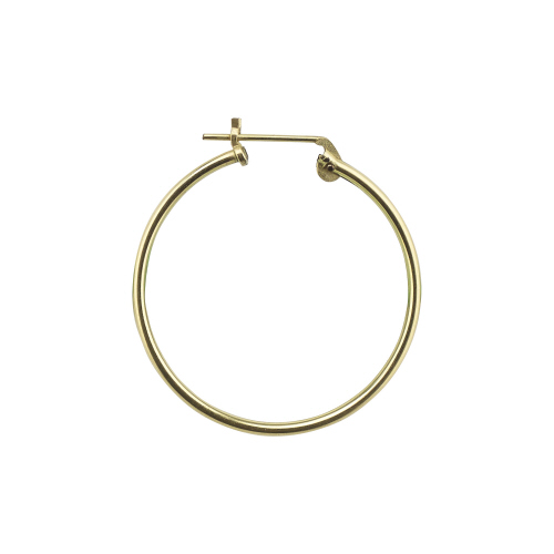 1 x 27mm Hoop Earrings -  Gold Filled