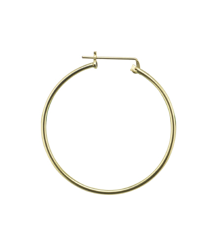 1 x 30mm Hoop Earrings -  Gold Filled