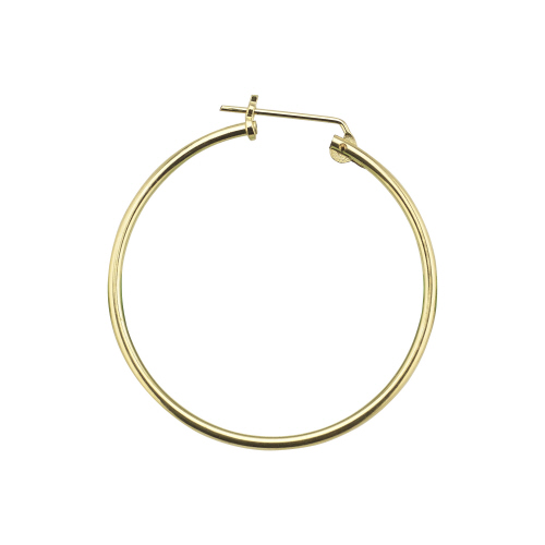 1 x 38mm Hoop Earrings -  Gold Filled