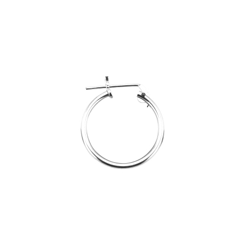 1 x 17mm Hoop Earrings   - Sterling Silver