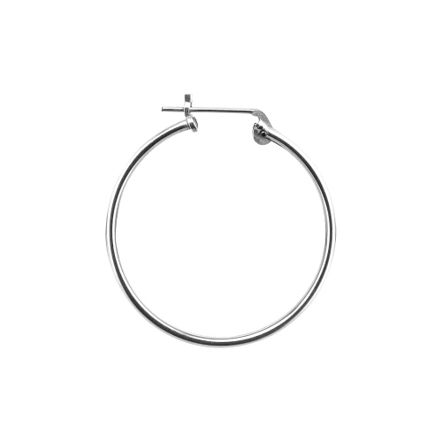 1 x 27mm Hoop Earrings   - Sterling Silver