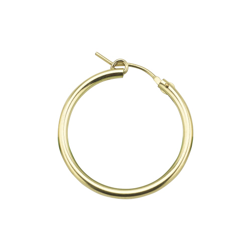 2 x 27mm Hoop Earrings -  Gold Filled